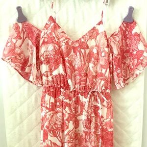 Bohemian bare shoulder LOFT dress size XXSP